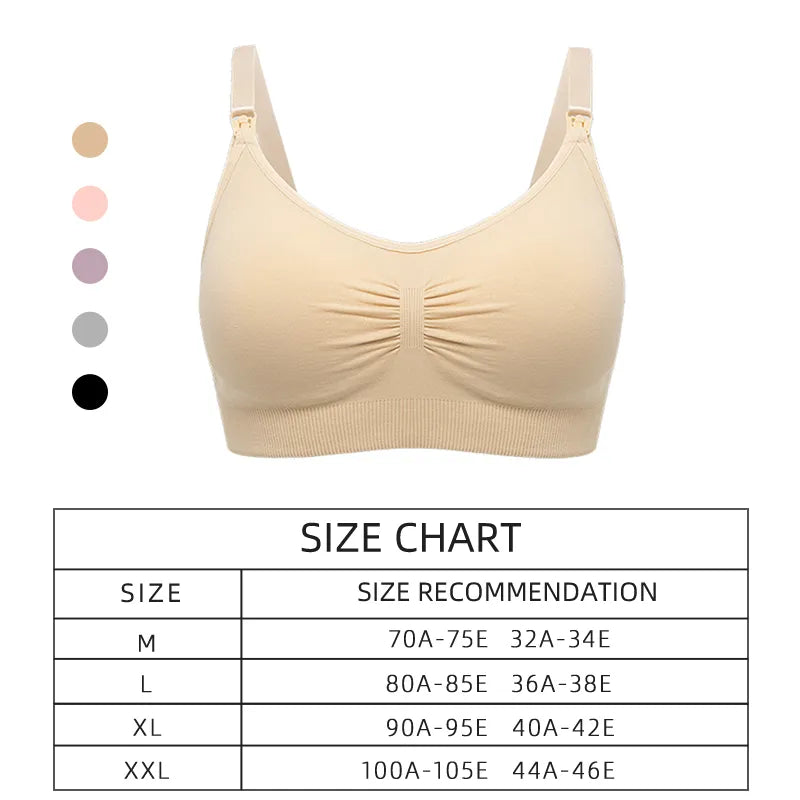 High Quality Plus Size Nursing Bra Breathable Breastfeeding Underwear