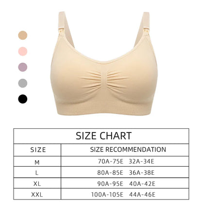 High Quality Plus Size Nursing Bra Breathable Breastfeeding Underwear