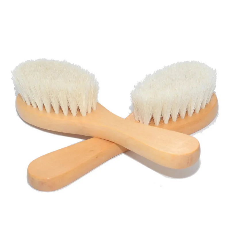 New Baby Care Pure Natural Wool Baby Wooden Brush