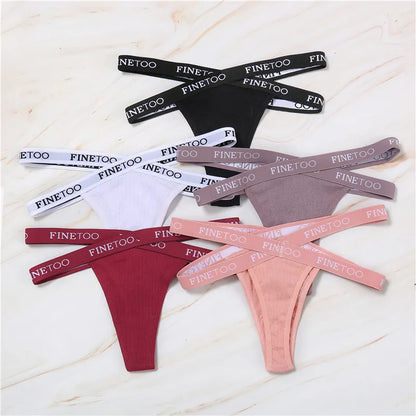 Sexy Low Waist Thongs Panties Cotton G-String Underwear