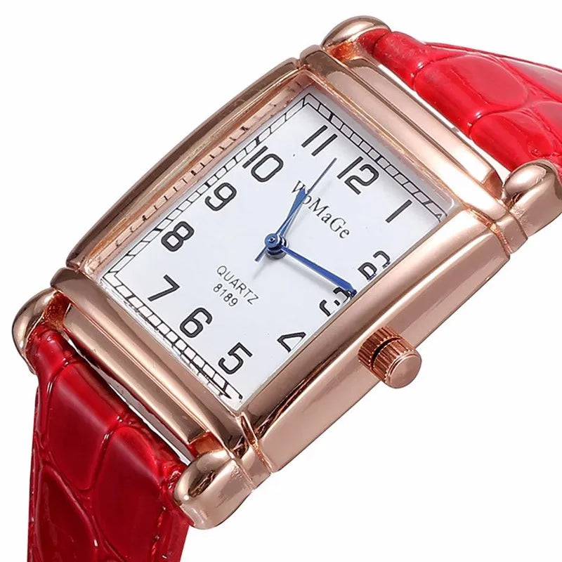Square Rose Gold Wrist Watches