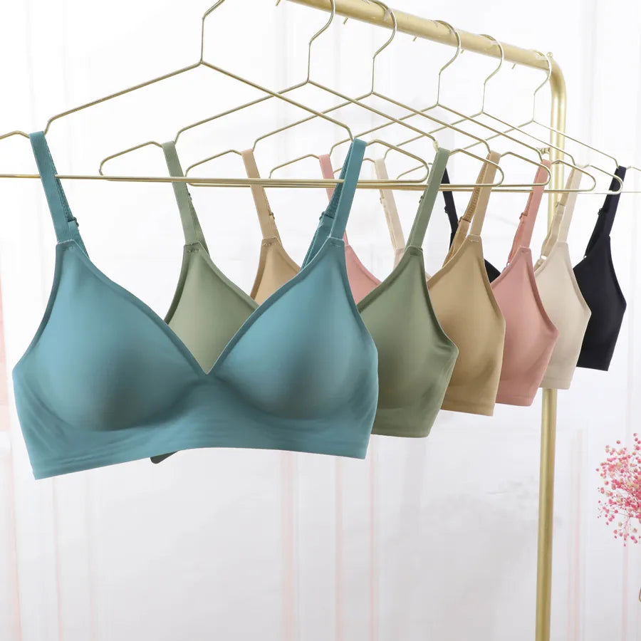 Seamless Bras Wireless Sleep Removable Padded