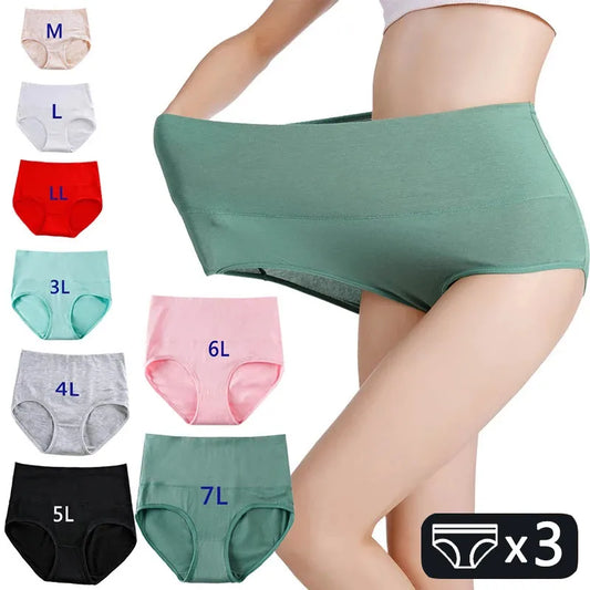 Panties Plus Size High Waist Underwear