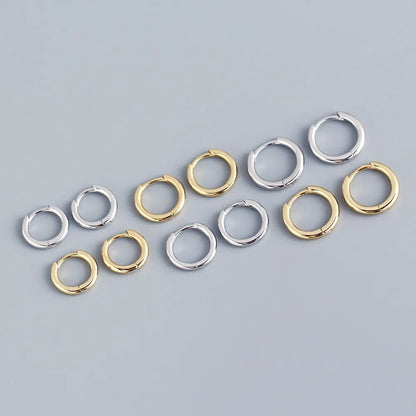 Stainless Steel 1 Pair Minimalist Huggie Hoop Earrings