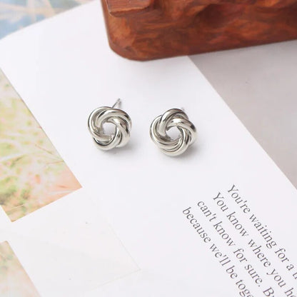 Tiny Metal Stud Earrings