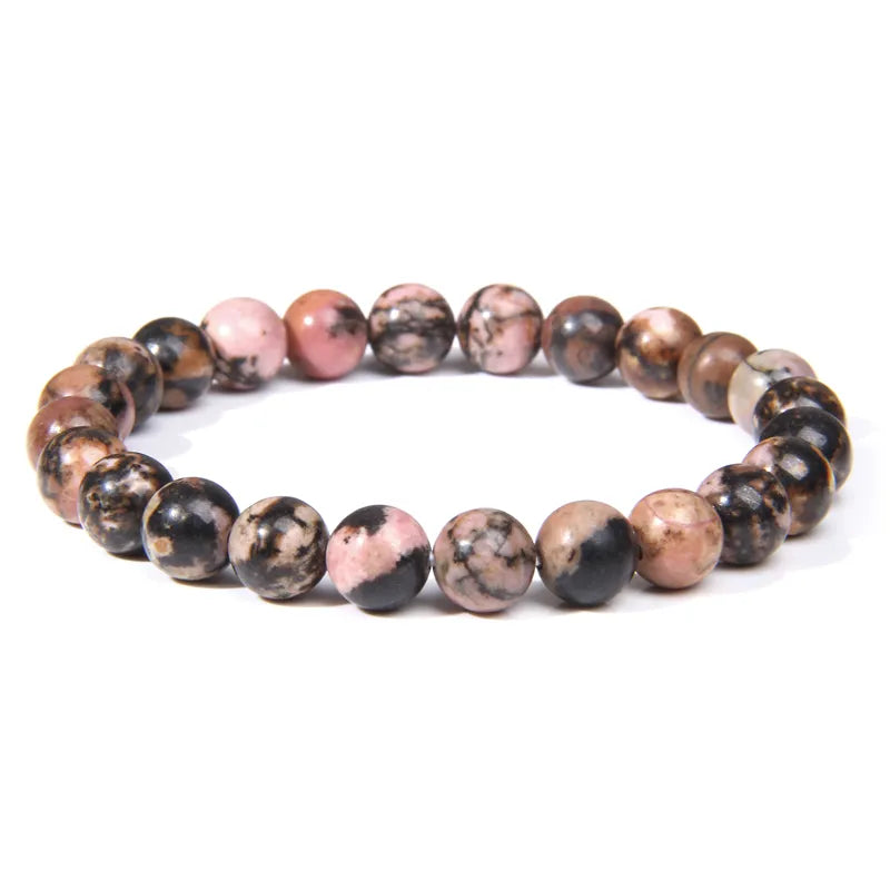 8mm Natural Stone Bracelet Set 3Pcs/set