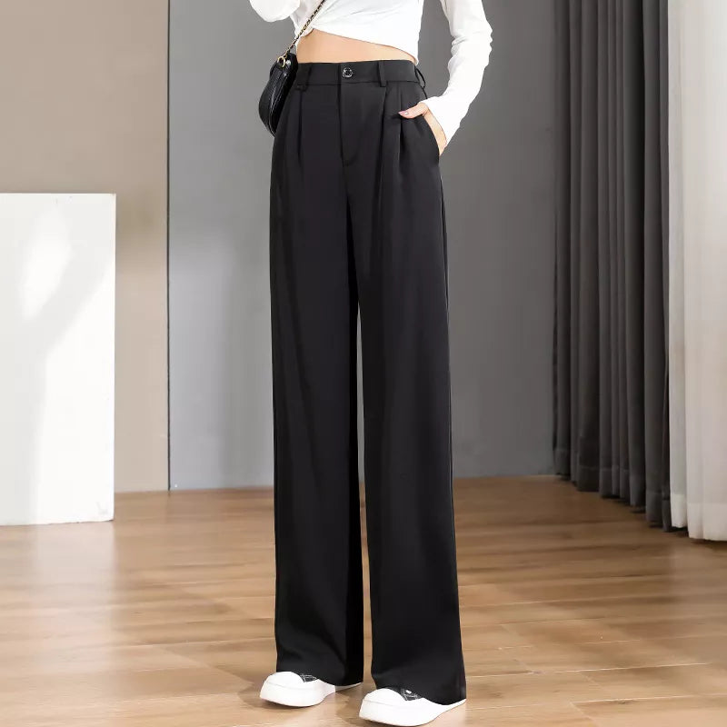 Chic Office Wear Straight Pants