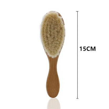 New Baby Care Pure Natural Wool Baby Wooden Brush