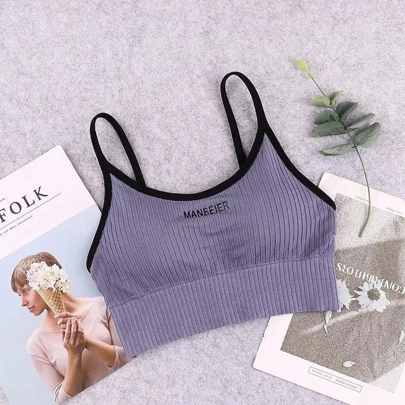 New Sports Bra For Women Gym Sexy Crop Top Bra Cotton Underwear