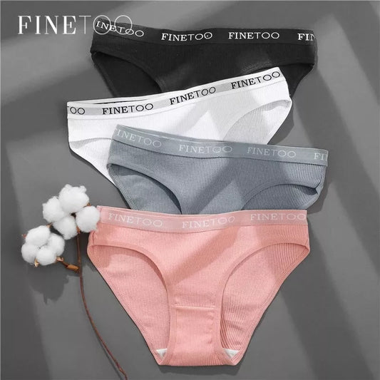 FINETOO 3PCS/Set Underwear Cotton Panty