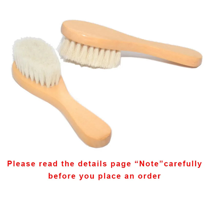 New Baby Care Pure Natural Wool Baby Wooden Brush