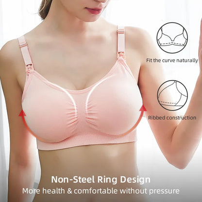 High Quality Plus Size Nursing Bra Breathable Breastfeeding Underwear