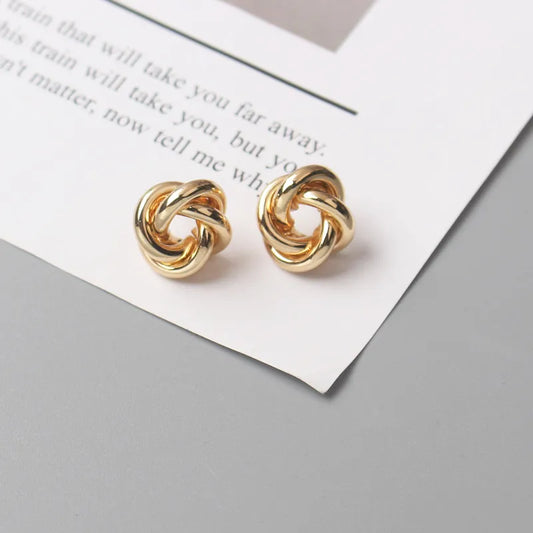 Tiny Metal Stud Earrings