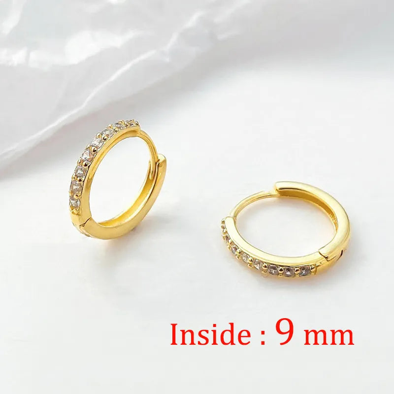 2PCS Stainless Steel Minimal Hoop Earrings