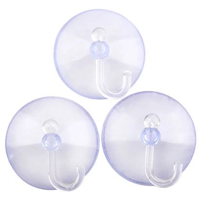 10Pcs Suction Cups Caps Suckers Glass Window Wall Hook Hanger Kitchen Bathroom Cup Hooks Home Accessories Suction Hook