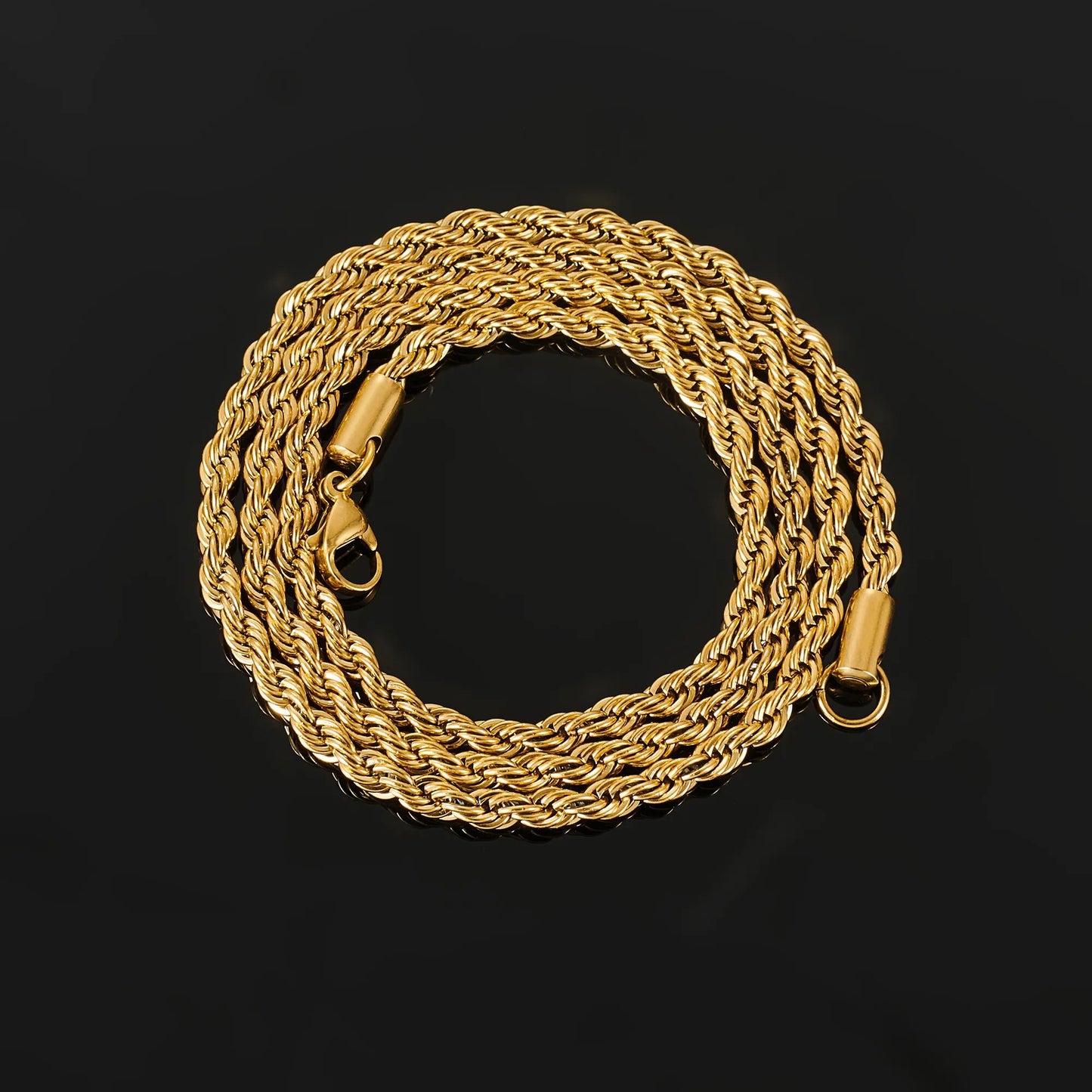 2/3/4/5/6mm Rope Chain Necklace