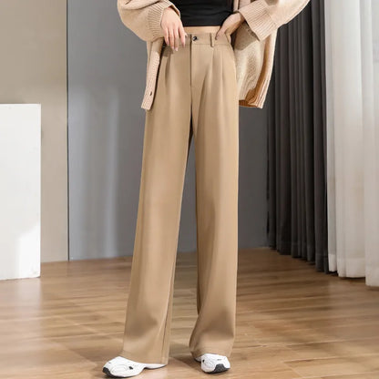 Chic Office Wear Straight Pants