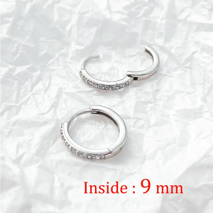 2PCS Stainless Steel Minimal Hoop Earrings