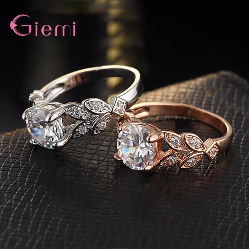 Top Sale 925 Sterling Silver Fashion CZ Rings