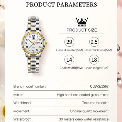 OLEVS Women's Wrist watch Original Luxury Watches