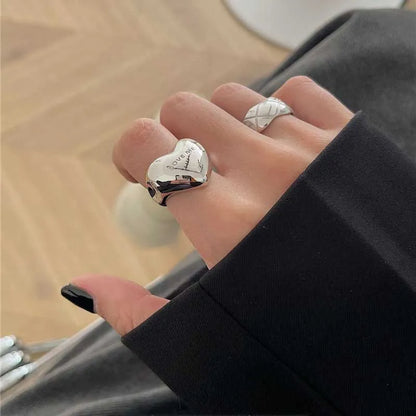 New Trendy Silver Color Rings