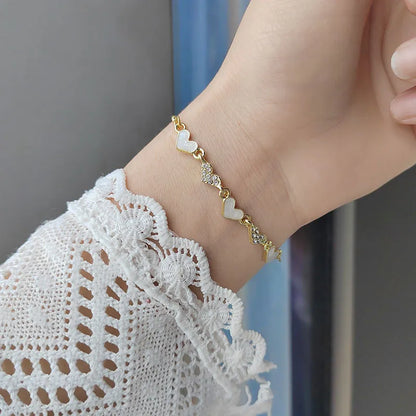 Elegant Inlaid Rhinestone Korean Bracelets