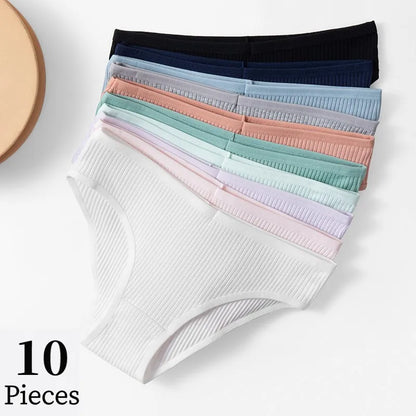 BZEL 10PCS/Set Women's Panties Sexy Breathable Underwear