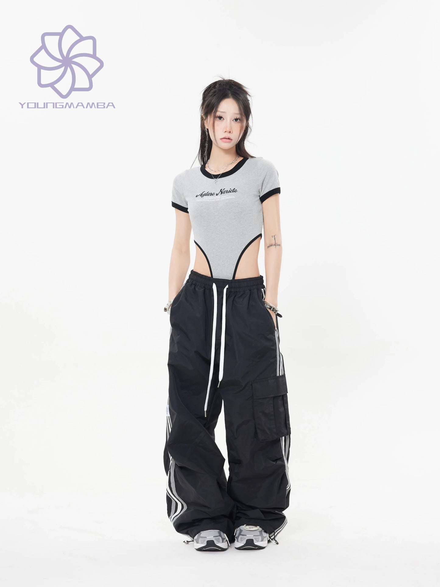 Y2K Cargo pants Women Fashion  Wide Leg Casual Pants
