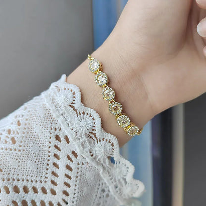 Elegant Inlaid Rhinestone Korean Bracelets