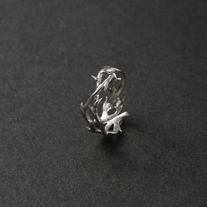 Punk Fashion Irregular Thorns Couple Rings