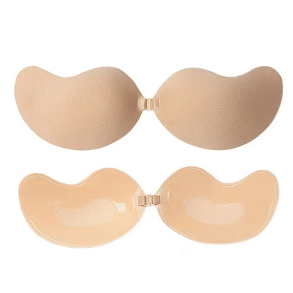 1PC Mango Shape Silicone Chest Stickers Lift Up Nude Bra Self Adhesive Strapless