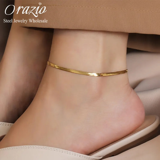 Orazio Snake Chain Anklet