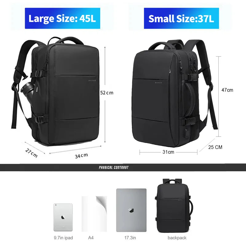 BANGE Travel Backpack Men Business Backpack