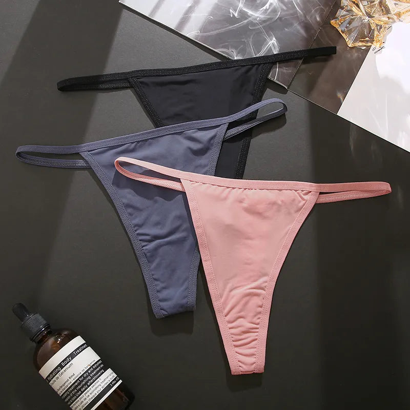 3PCS/Set Seamless Thong Sexy Thongs Panties Set