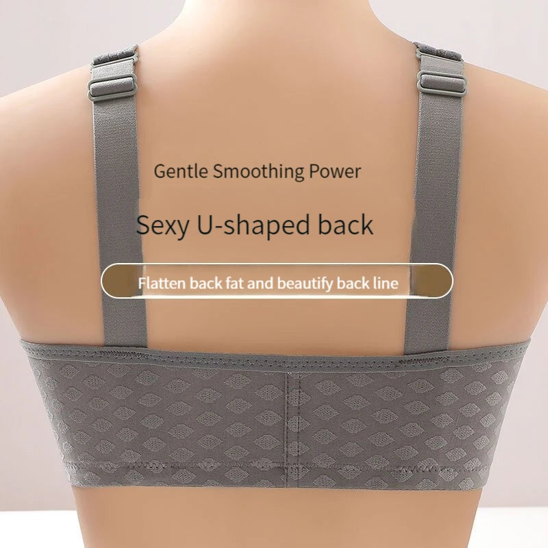 The New Front Button Type Sexy Brassiere Anti-sagging Gathered