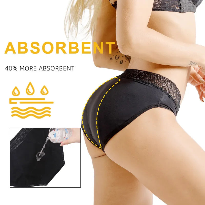 Menstrual Panties  Period Underwear 4 Layer  Heavy Flow Absorbency