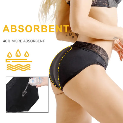 Menstrual Panties  Period Underwear 4 Layer  Heavy Flow Absorbency