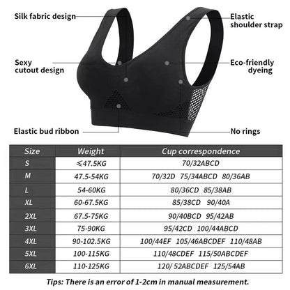 Seamless Mesh Sports Bras