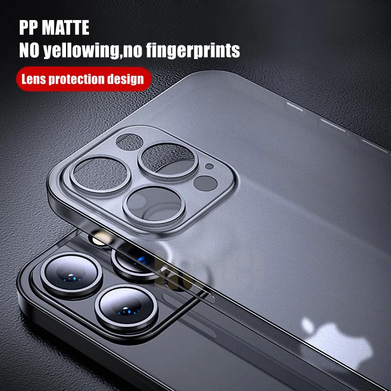 Ultra Thin Matte Case For IPhone 15 14 13 12 11 Pro Max Plus