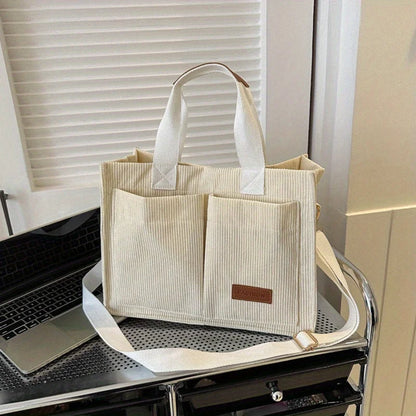 Corduroy Tote Bag