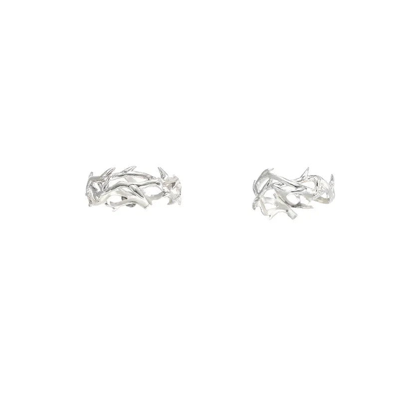 Punk Fashion Irregular Thorns Couple Rings