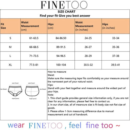 Finetoo 4PCS Cotton Panties for Women Sexy Letter Low Waist Briefs