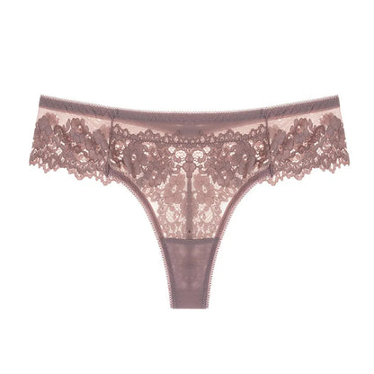 Lace Thong Lace Low Waist Panties Sexy Transparent Underwear