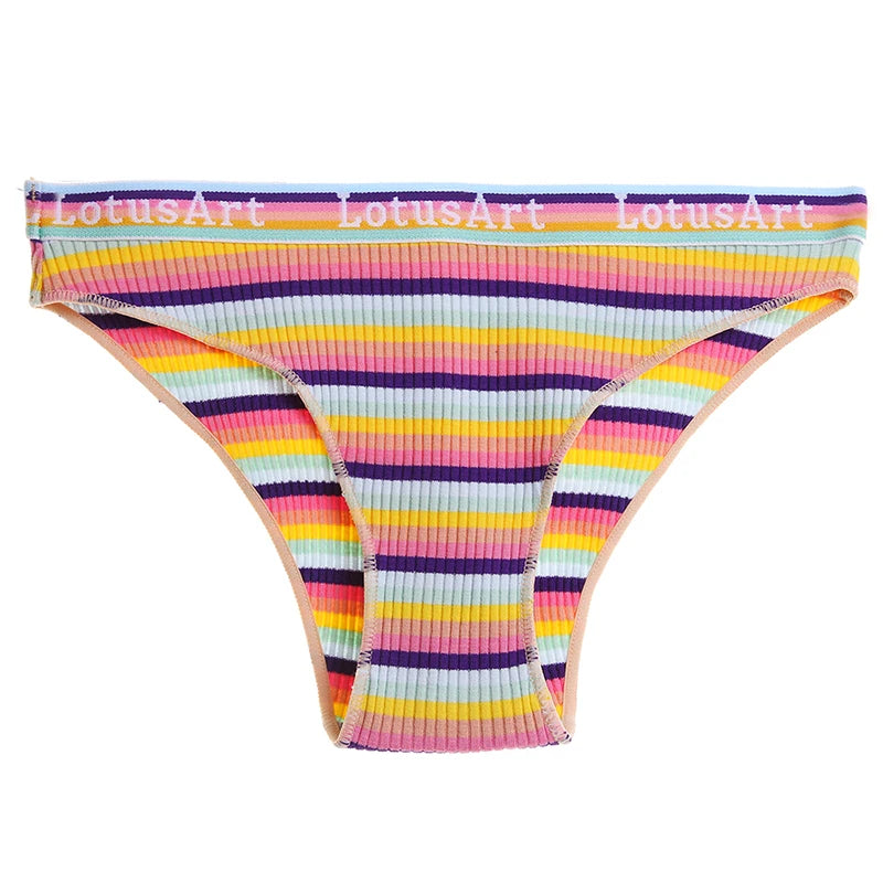 BZEL Panties Colorful Striped Underwear