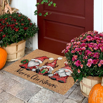 Christmas Welcome Gnome Doormat