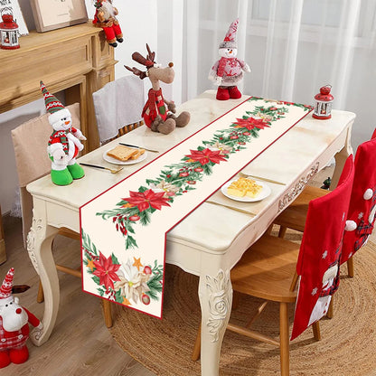 Christmas Table Runner Merry Christmas Decorations