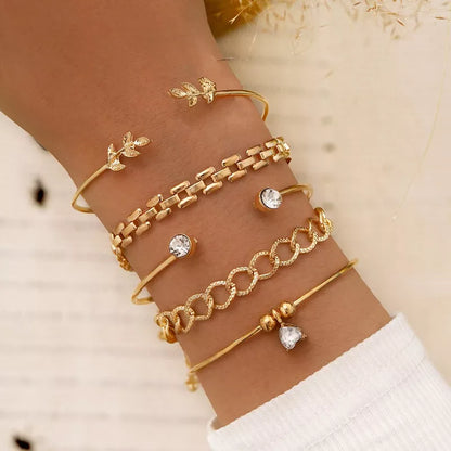 Trendy Geometric Link Chain Bracelet