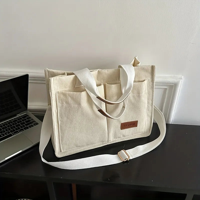 Corduroy Tote Bag