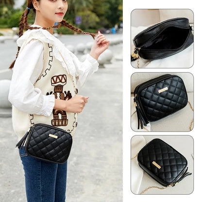 New Fashion Shoulder Bag Rhombus Embroidered Chain