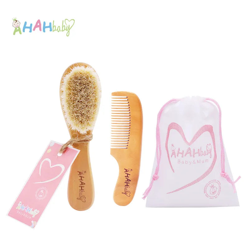 2pcs/Set Baby Hair Brush And Comb Set